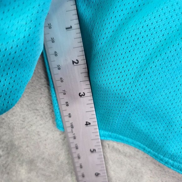 Womens Under Armour Athletic Mesh Shorts Turquoise & Black 4" Inseam Size S - Picture 8 of 11